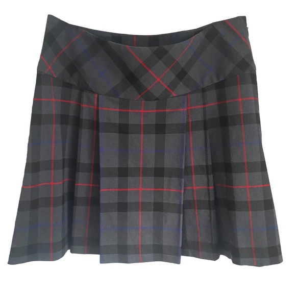 Tommy Hilfiger low waist tartan pleated mini skirt NWOT